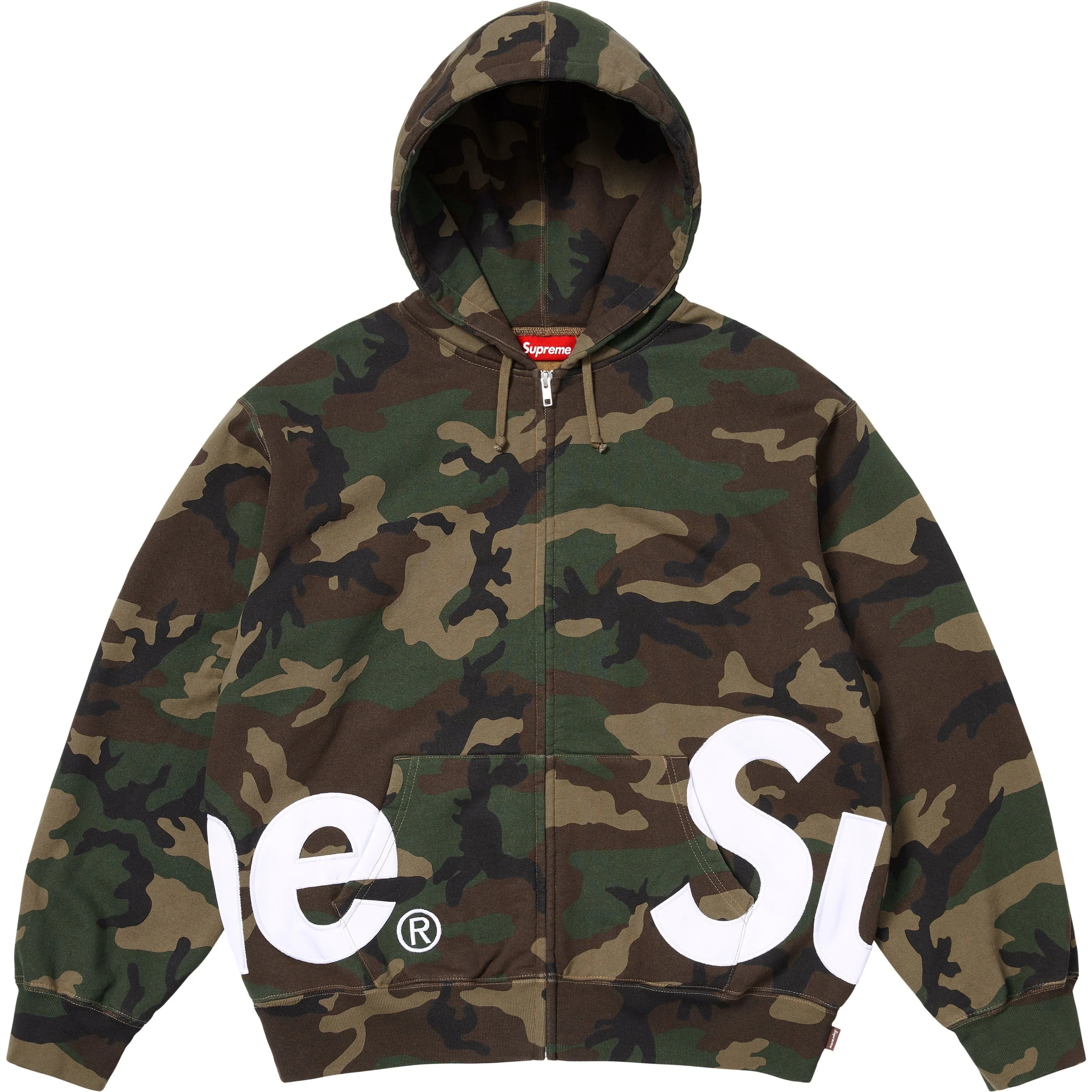 Big Logo Zip Up Hooded Sweatshirt view 2